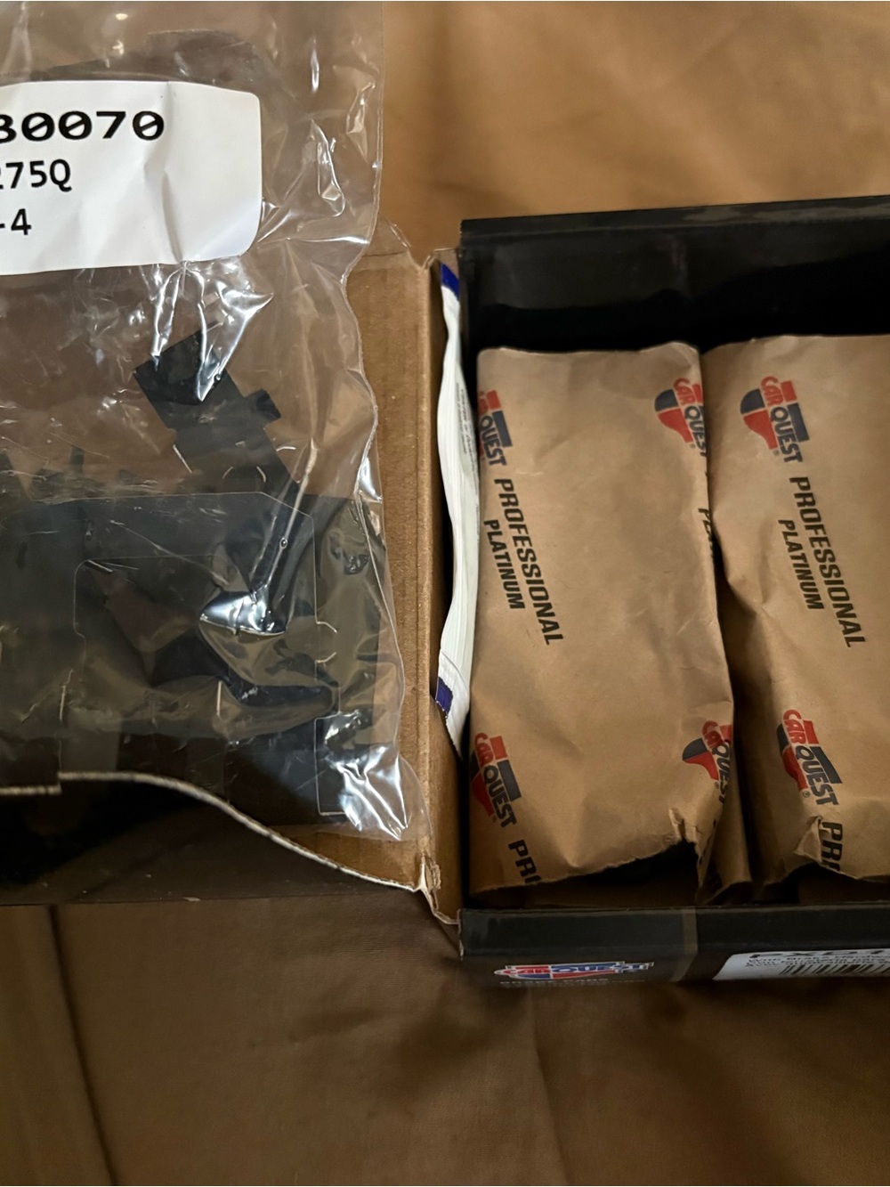 Carquest PXD1275H Brake Pads Box in Black and White